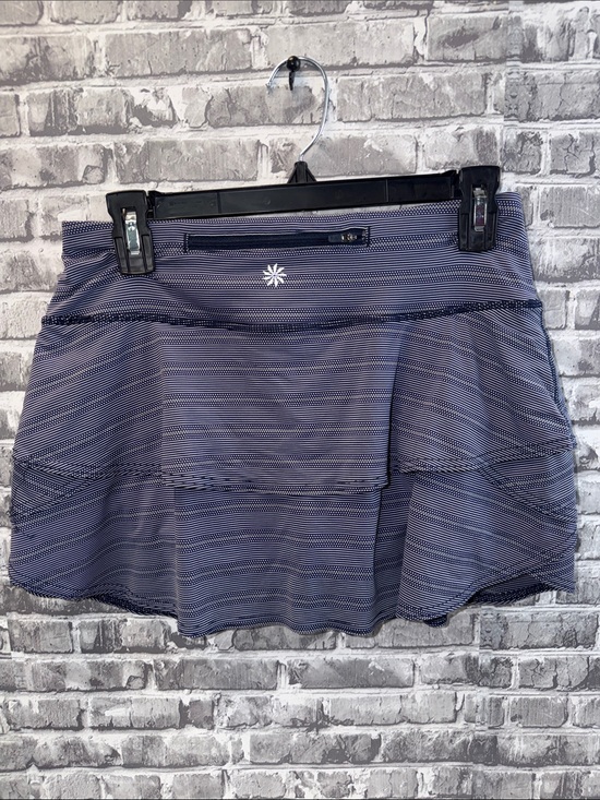 Athleta Pants - Athleta Navy and White Striped Athletic Skorts